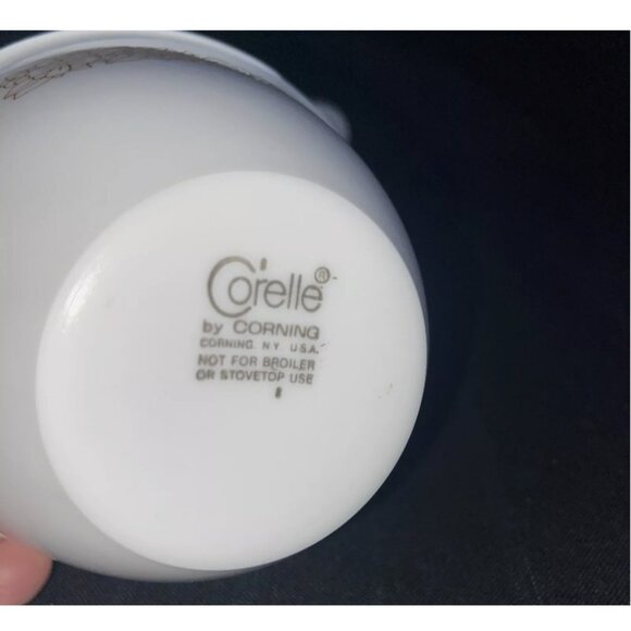 3 Vintage Corelle Woodland Brown cup & saucer sets hook handle Corning 6 pcs EUC - Picture 7 of 8